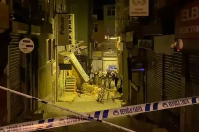 BEYOĞLU’NDA BÜFEDE PATLAMA: BİNADA ÇÖKME MEYDANA GELDİ