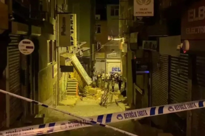 BEYOĞLU’NDA BÜFEDE PATLAMA: BİNADA ÇÖKME MEYDANA GELDİ