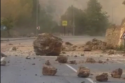 Tunceli–Ovacık karayolunda kayalar temizlendi!