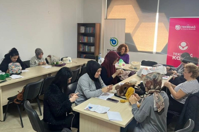 Çerkezköy'de kadınların el emeği sevgiyle örüldü