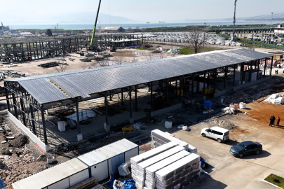 Kocaeli itfaiye depo binasında çalışmalar yüzde 80’e ulaştı