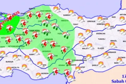 Kuvvetli sağanak ve fırtına geliyor