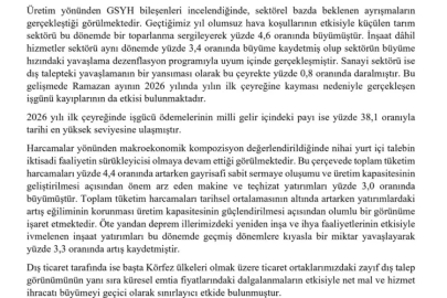 Cevdet Yılmaz: Türkiye ekonomisi küresel risklere rağmen dayanıklılığını koruyor